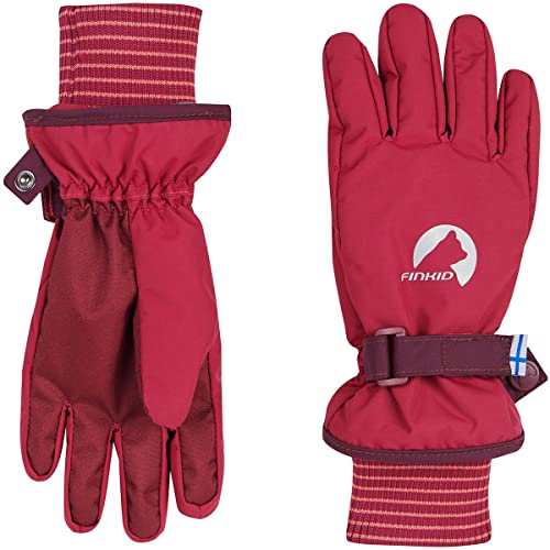 Finkid Kinder Pikkurilli Handschuhe, Beet red-Eggplant, XL Finkid Kinder Pikkurilli Handschuhe, Beet red-Eggplant, XL von Finkid