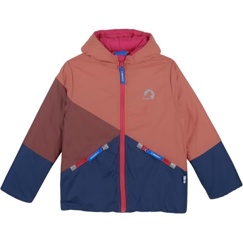 Finkid Kinder Sirkus Jacke, Terra Cotta-Navy, EU 130-140 von Finkid