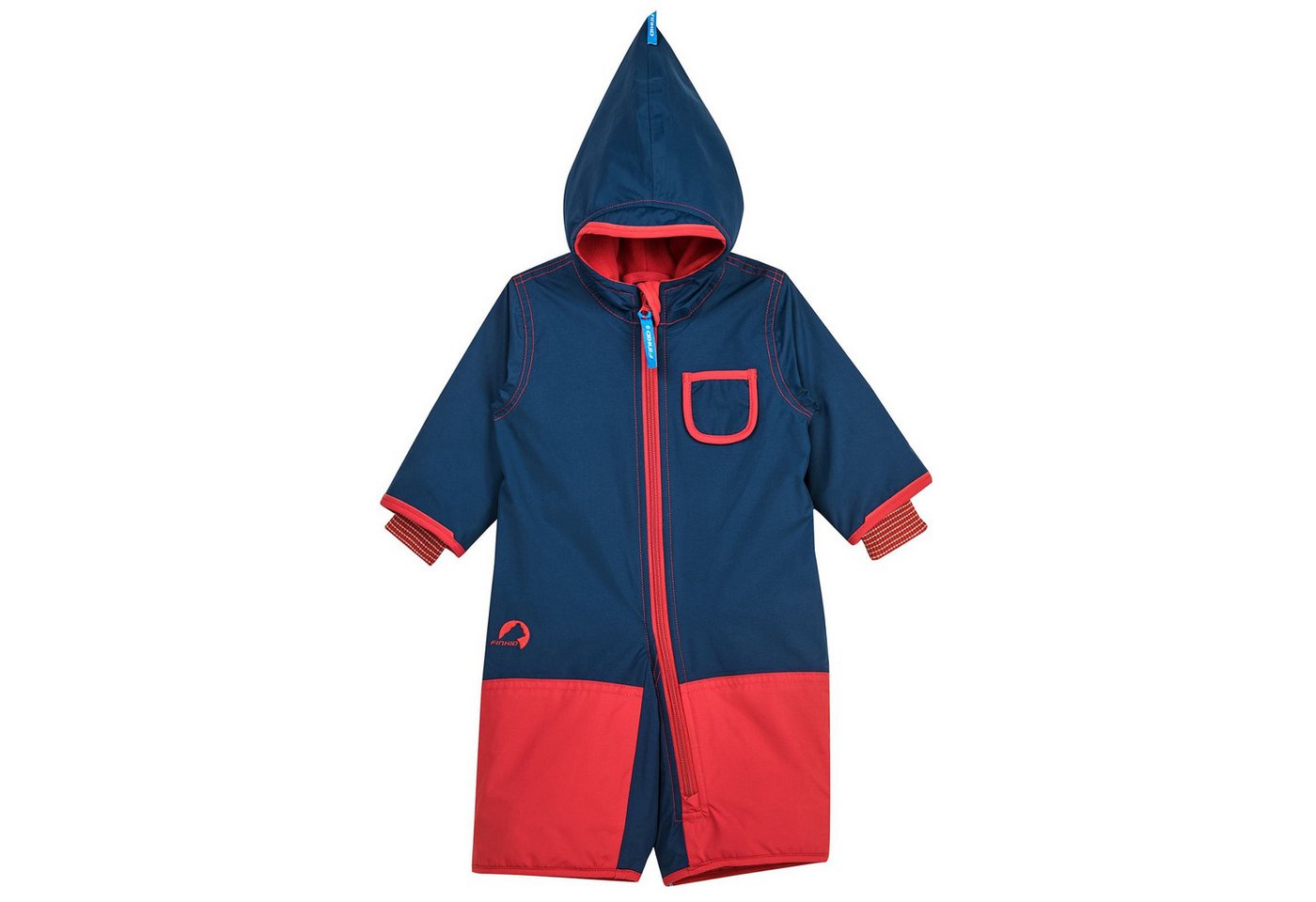 Finkid Schneeoverall Finkid Pikku Winter Eko Navy/Red 100/110 Schneeanzug Schneeoverall Winteranzug Wetterfest Atmungsaktiv von Finkid