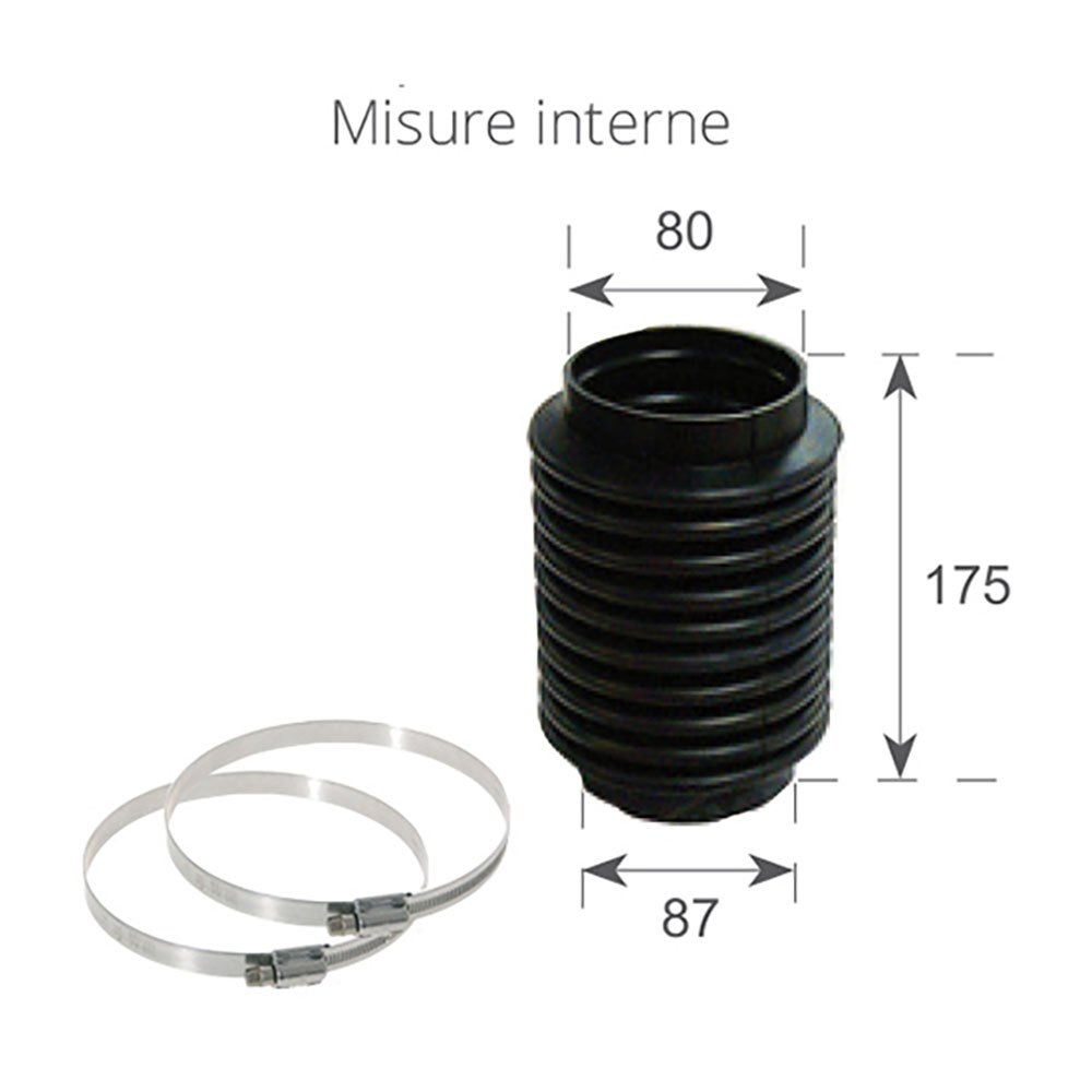 Finnord Aq200-250-270-275-280 Exhaust Hoop Boots Schwarz,Silber 175 x 87 x 80 mm Finnord Aq200-250-270-275-280 Exhaust Hoop Boots Schwarz,Silber 175 x 87 x 80 mm von Finnord
