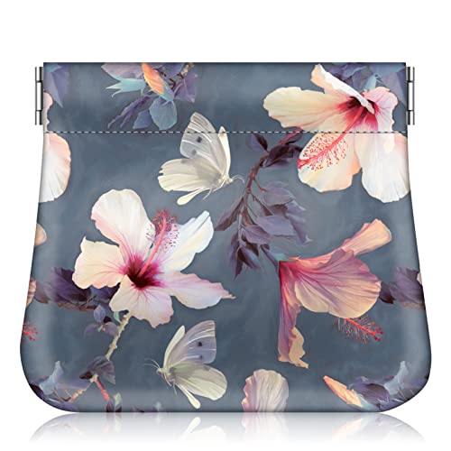 Fintie Portemonnaie Damen Klein, Premium Kunstleder Geldbörse Geldbörse Geldbeutel Portemonnaie Klein Coin Purse Münzgeldbörse Münzbeutel Schlüsseletui für Damen, Blühender Hibiskus Fintie Portemonnaie Damen Klein, Premium Kunstleder Geldbörse Geldbörse Geldbeutel Portemonnaie Klein Coin Purse Münzgeldbörse Münzbeutel Schlüsseletui für Damen, Blühender Hibiskus von Fintie