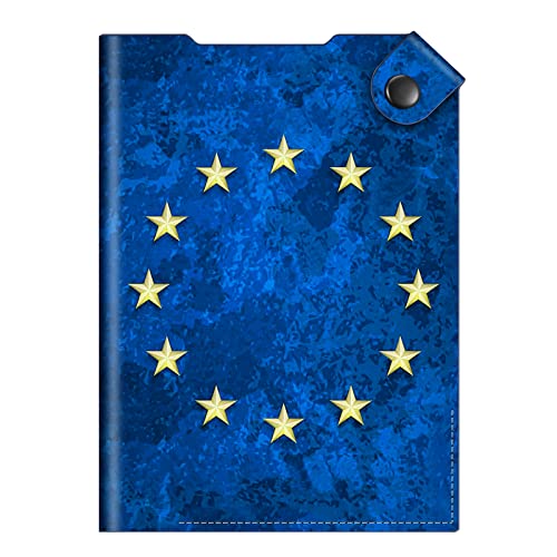 Fintie Reisepasshülle, Premium Kunstleder Reisepass Schutzhülle, Hülle Tasche für Impfpass Kreditkarten Ausweis und Reisedokumente, EU-Flagge Fintie Reisepasshülle, Premium Kunstleder Reisepass Schutzhülle, Hülle Tasche für Impfpass Kreditkarten Ausweis und Reisedokumente, EU-Flagge von Fintie
