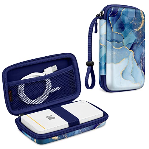 Fintie Schutzhülle für Kodak Step/Mini 2 HD/PRINTOMATIC/Kodak Smile Kamera & Drucker – Stoßfeste Hartschalen-Tragetasche mit Innentasche, Ozean-Marmor Fintie Schutzhülle für Kodak Step/Mini 2 HD/PRINTOMATIC/Kodak Smile Kamera & Drucker – Stoßfeste Hartschalen-Tragetasche mit Innentasche, Ozean-Marmor von Fintie