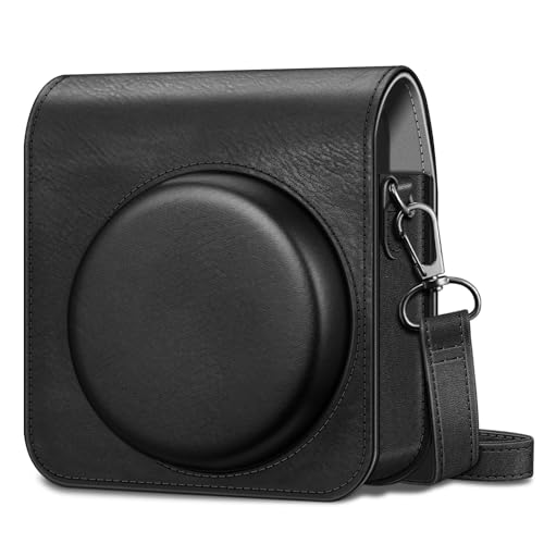 Fintie Tasche für Fujifilm Instax Mini 99 Sofortbildkamera - Premium Kunstleder Schutzhülle Reise Kameratasche Hülle Abdeckung mit abnehmbaren Einstellbar Riemen, Schwarz von Fintie