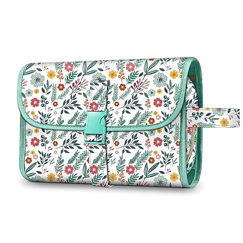 Fintie Tragbare Kulturtasche Kosmetiktasche Reisetasche, Große wasserdichte Aufhängen Make-up Organizer Stauraum Tasche für Damen Mädchen, Frühling Fintie Tragbare Kulturtasche Kosmetiktasche Reisetasche, Große wasserdichte Aufhängen Make-up Organizer Stauraum Tasche für Damen Mädchen, Frühling von Fintie