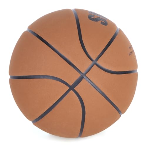 Fiorky Größe 7 Basketball for drinnen und draußen, verschleißfester Dribbling-Trainingsball, Rutschfester Sportbasketball, hohe Elastizität for Trainingswettkämpfe (braun) von Fiorky