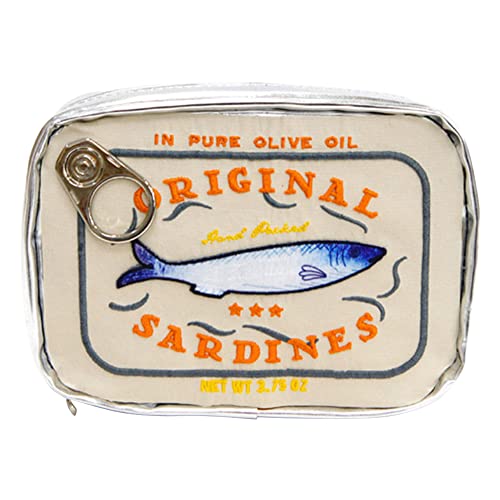 Fiorky Reise-Make-up-Tasche im Sardinen-Stil, Kosmetiktasche, kreativ, niedlich, Make-up-Tasche, Kulturbeutel, tragbar, modisch, multifunktional, weich, for Wochenendurlaub, Geschenk Fiorky Reise-Make-up-Tasche im Sardinen-Stil, Kosmetiktasche, kreativ, niedlich, Make-up-Tasche, Kulturbeutel, tragbar, modisch, multifunktional, weich, for Wochenendurlaub, Geschenk von Fiorky