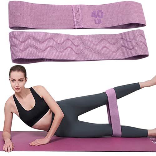 Fiorky Widerstandsbänder-Set for Frauen, tragbare Gesäßmuskel-Oberschenkel-Elastikbänder, Widerstands-Booty-Bänder, rutschfeste, elastische Trainingsbänder, Yoga-Fitness-Ausrüstung for von Fiorky