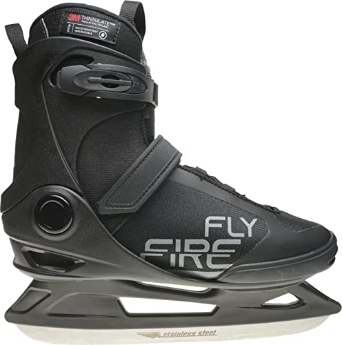 Firefly Herren Phoenix III Eishockeyschuhe, Black/Grey, 44 von FIREFLY