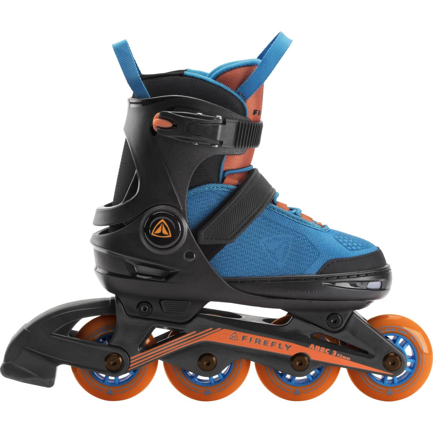 Firefly Kinder Inlineskate 510 Boy (37.0-40.0 (Rollen 76 mm), 901 schwarz/blau/orange) von Firefly