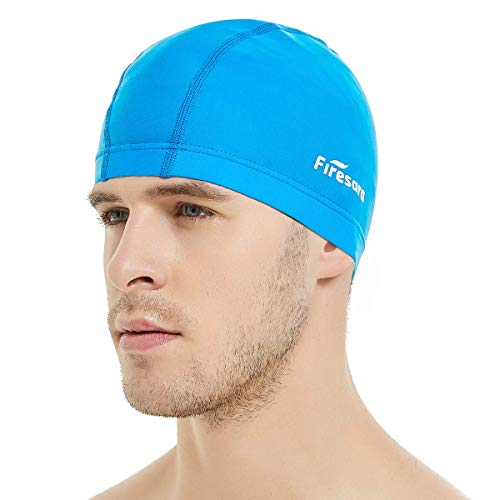 Lycra Badekappe, Firesara Lycra Schwimmkappe Anti-Tränen Beschichtet Gemütlich Kein Beleg für Männer Frau Lange Kurzes Haar Erwachsene Jungs Mädchen-Blau Lycra Badekappe, Firesara Lycra Schwimmkappe Anti-Tränen Beschichtet Gemütlich Kein Beleg für Männer Frau Lange Kurzes Haar Erwachsene Jungs Mädchen-Blau von firesara