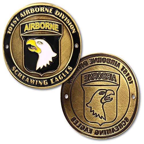 101st Airborne Division Screaming Eagles Walking Stick Medal von First Military Choice