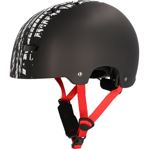 FISCHER BMX Fahrradhelm, Radhelm, Dirt Bike Helm Track, L/XL, 58-61cm, schwarz weiß, TÜV geprüft FISCHER BMX Fahrradhelm, Radhelm, Dirt Bike Helm Track, L/XL, 58-61cm, schwarz weiß, TÜV geprüft von Fischer