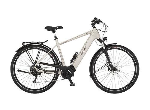 FISCHER E-Bike Trekking VIATOR 7.0i Elektrofahrrad für Damen und Herren, RH 55 cm, Mittelmotor 70 Nm, 36 V Akku, zementgreige matt, 55cm-630Wh FISCHER E-Bike Trekking VIATOR 7.0i Elektrofahrrad für Damen und Herren, RH 55 cm, Mittelmotor 70 Nm, 36 V Akku, zementgreige matt, 55cm-630Wh von Fischer