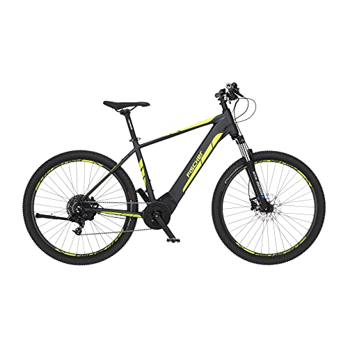 Fischer E-Mountainbike, MONTIS 5.0i E-Bike MTB für Damen und Herren, RH 46 cm, Mittelmotor 50 Nm, 36 V Akku im Rahmen, schiefergrau matt, 29 Zoll von Fischer