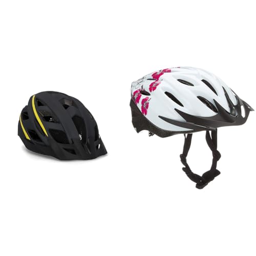 FISCHER Erwachsene Fahrradhelm, Radhelm, Cityhelm, Mountainbike-Helm Urban Montis & Erwachsene Fahrradhelm, Radhelm, Cityhelm Hawaii, S/M, 54-59cm, weiß pink von Fischer