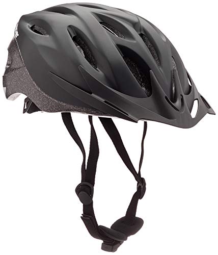 FISCHER Erwachsene Fahrradhelm, Radhelm, Cityhelm Shadow, S/M, 54-59cm, schwarz, mit beleuchtetem Innenring-System von Fischer