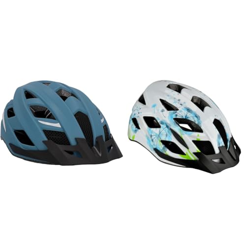 FISCHER Erwachsene Fahrradhelm, Radhelm & Erwachsene Fahrradhelm, Radhelm, Cityhelm Urban Flower, S/M, 52-59cm, weiß blau, mit beleuchtetem Innenring-System FISCHER Erwachsene Fahrradhelm, Radhelm & Erwachsene Fahrradhelm, Radhelm, Cityhelm Urban Flower, S/M, 52-59cm, weiß blau, mit beleuchtetem Innenring-System von Fischer