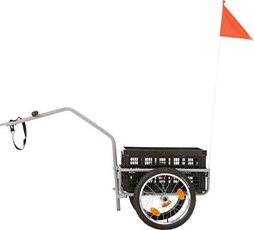 FISCHER Lastenanhänger Profi Plus III für alle gängigen Fahrräder von 26-28 Zoll, Zuladung 30 kg von Fischer