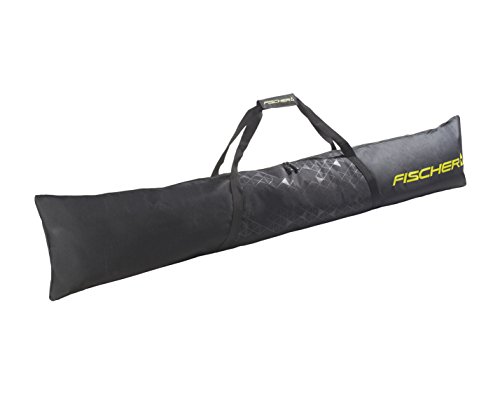 Fischer Unisex – Erwachsene, schwarz/gelb, Skicase Eco Alpine 1 Pair, 160 cm von Fischer