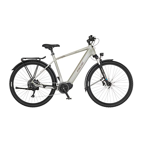 FISCHER E-Bike ATB TERRA 4.0i, Elektrofahrrad für Damen und Herren, RH 55 cm, Mittelmotor 80 Nm, 36 V Akku von Fischer