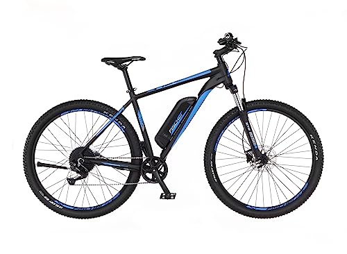 Fischer E-Mountainbike, MONTIS EM 1724.1 E-Bike MTB für Damen und Herren, RH 51 cm, Hinterradmotor 45 Nm, 48 V Akku, schwarz matt, 29 Zoll von Fischer