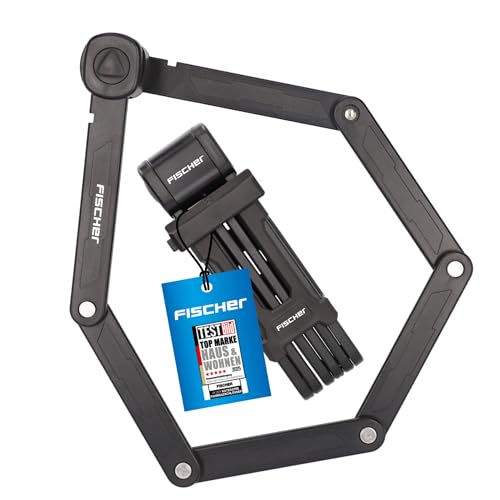 FISCHER 85852 Faltschloss inkl Halterung und 2 Sicherheitsschlüssel | schwarz 85 cm FISCHER 85852 Faltschloss inkl Halterung und 2 Sicherheitsschlüssel | schwarz 85 cm von Fischer