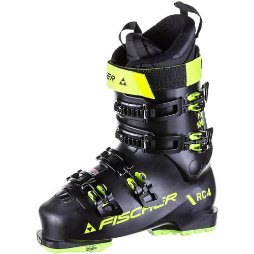 Fischer Herren Skischuhe RC4 100 HV X Black-Yellow 27 1/2 von Fischer