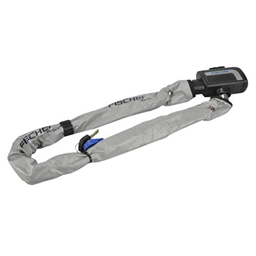 FISCHER 85866 Fahrradschloss mit Reflexstreifen, Kettenschloss, 80 cm, mit zwei Schlüsseln, davon einer mit LED-Leuchte FISCHER 85866 Fahrradschloss mit Reflexstreifen, Kettenschloss, 80 cm, mit zwei Schlüsseln, davon einer mit LED-Leuchte von Fischer