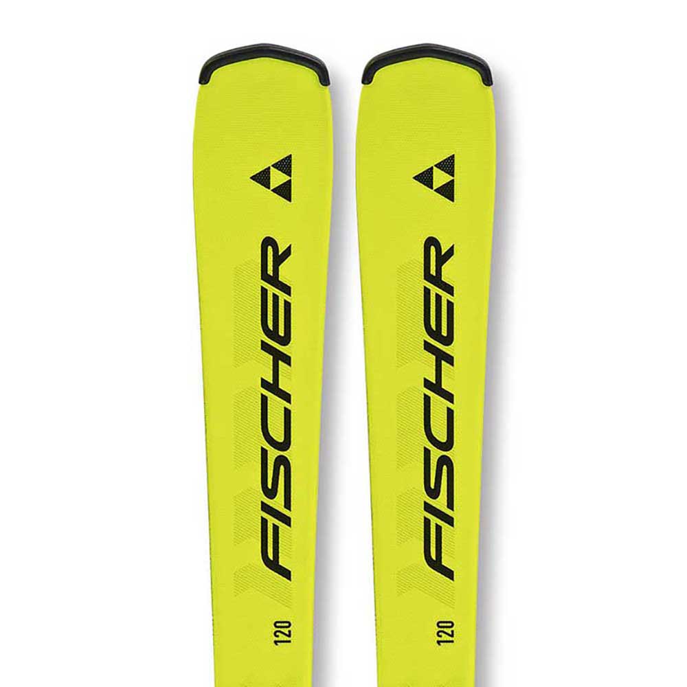 Fischer Rc4 Race Jr Jrs+fs7 Ca Jrs Junior Alpine Skis Pack Gelb 150 von Fischer