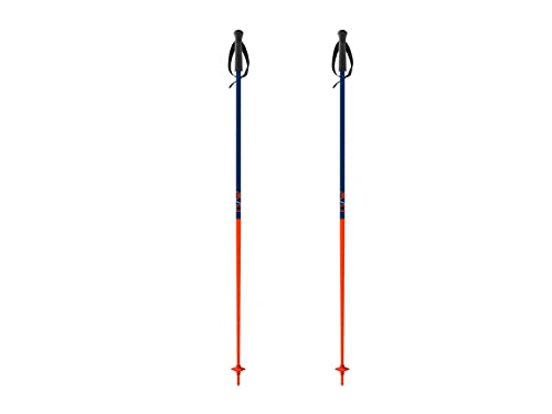 Fischer Skistöcke OneWay GT18 Flame 125cm All Mountain Alpin Stöcke Aluminium von Fischer