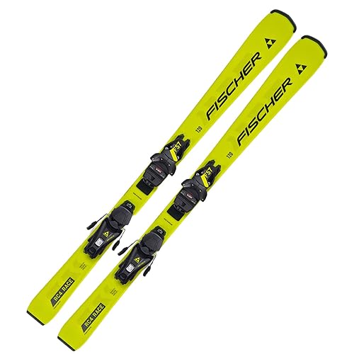 Kinderski Ski Alpinski Jugendski Juniorski - Fischer RC4 Race JRS - 130cm - inkl. Bindung FS7 CA JRS Z2-7,5 - Modell 2024 - All Mountain Ski für Anfänger von Fischer