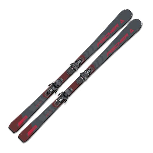 Ski Alpinski Carvingski On-Piste-Rocker - Fischer RC Fire SLR - 160cm - inkl. Bindung RS9 SLR Z2,5-9 - All Mountain Ski - geeignet für Einsteiger bis Fortgeschritten von Fischer