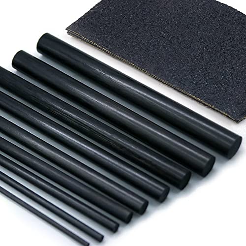 FishTrip Angelruten-Reparatur-Set, komplett, 10 Stück Kohlefaser-Sticks mit 5 Schleifpapier, Stangenbau-Set für Salzwasser, Süßwasser, Spinnrute FishTrip Angelruten-Reparatur-Set, komplett, 10 Stück Kohlefaser-Sticks mit 5 Schleifpapier, Stangenbau-Set für Salzwasser, Süßwasser, Spinnrute von FishTrip