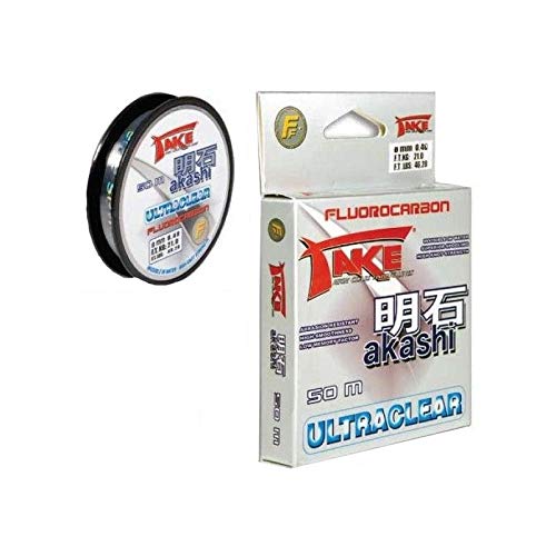 Lineaeffe Angelschunr Take Akashi Fluorocarbon Ultraclear 0.18 mm 50 m Fluorocarbon Meer Spinning Surfcasting Forelle Bolo See von Lineaeffe