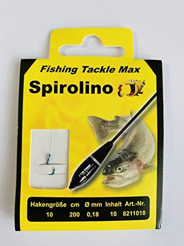 FTM Haken gebunden Sbirolino 200cm - 10 Forellenhaken, Hakengröße/Schnurdurchmesser:Gr. 10/0.18mm FTM Haken gebunden Sbirolino 200cm - 10 Forellenhaken, Hakengröße/Schnurdurchmesser:Gr. 10/0.18mm von FTM