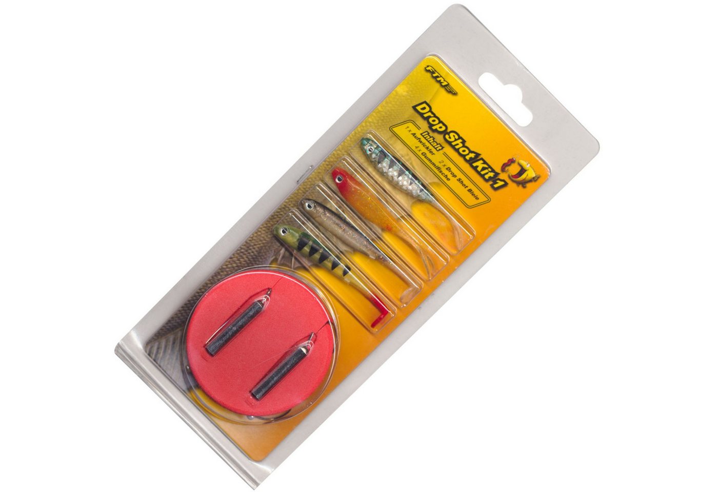 Fishing Tackle Max Angelgewicht FTM Drop Shot Kit - 4 Gummifische + 2 Bleie Fishing Tackle Max Angelgewicht FTM Drop Shot Kit - 4 Gummifische + 2 Bleie von Fishing Tackle Max