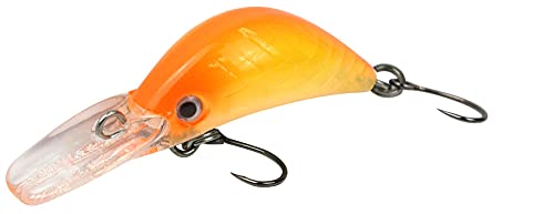 FTM Unisex – Erwachsene 10C5200413C10 Masu Security Wobbler 3cm 1,6g-Forellenwobbler zum Spinnfischen auf Forellen, Forellenköder, Crankbait zum Forellenangeln, Farbe:orange-gelb UV, Bunt, Normal von FTM