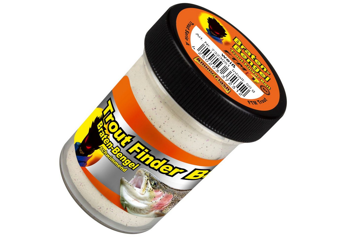 Fishing Tackle Max Kunstköder FTM Forellenteig schwimmend Braten Bengel - 50g Forellenpaste von Fishing Tackle Max