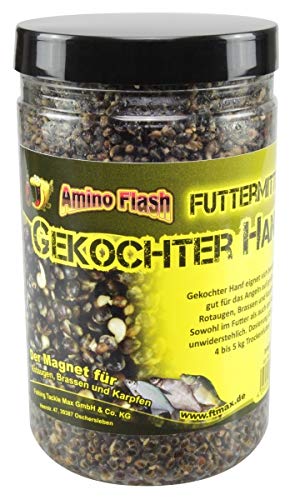 Fishing Tackle Max Unisex – Erwachsene 10C7320035C10 FTM Amin-Flash Hanf Gekocht 325g 7320035 Partikel, Bunt, Normal von Fishing Tackle Max