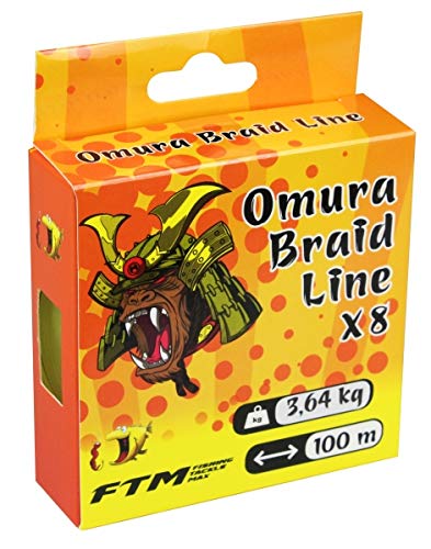 Fishing Tackle Max Unisex – Erwachsene 10C8800208C10 FTM Omura Braid 0,08mm 3,64kg 100m 8800208 Geflochtene Schnur Ultra Light Fischen, Bunt, Normal Fishing Tackle Max Unisex – Erwachsene 10C8800208C10 FTM Omura Braid 0,08mm 3,64kg 100m 8800208 Geflochtene Schnur Ultra Light Fischen, Bunt, Normal von Fishing Tackle Max
