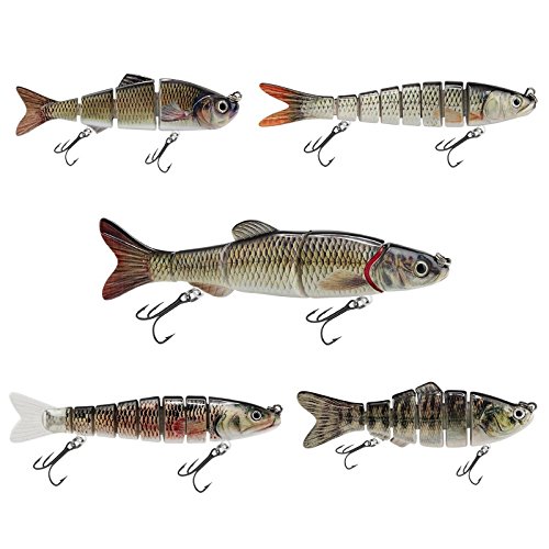 Wobbler Set aus 5 Kunstköder Angelköder Jerkbait Spinner optimal zum Raubfischen für Hecht, Wels, Dorsch, Spinner, Zander Wobbler Set aus 5 Kunstköder Angelköder Jerkbait Spinner optimal zum Raubfischen für Hecht, Wels, Dorsch, Spinner, Zander von Fishlike