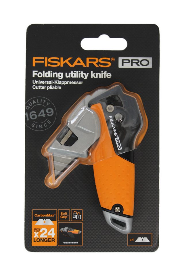 Fiskars Universalmesser CarbonMax Klappmesser mit Klinge Fiskars Universalmesser CarbonMax Klappmesser mit Klinge von Fiskars