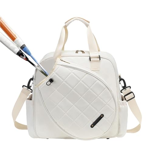 Fisssure Tennistasche für Damen, Tennisschlägertasche – wasserdichte Umhängetasche – multifunktionale Umhängetasche für Tennisschläger, verstellbare Tennissasche für Erwachsene von Fisssure