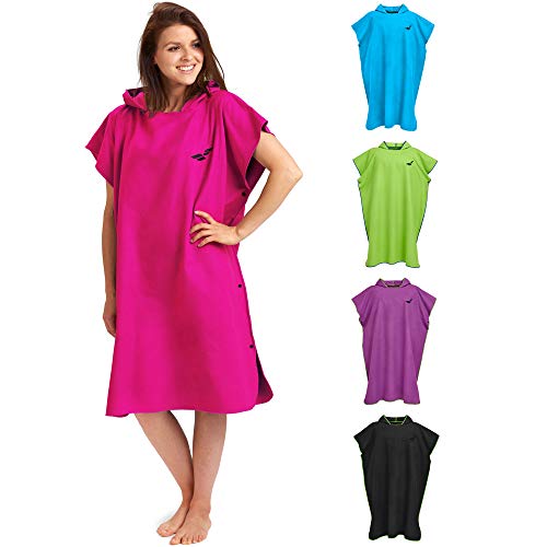 Fit-Flip Strandponcho für Surfer - Poncho Handtuch schnelltrocknend - Surf Poncho Mikrofaser - Umkleidehilfe Strand - Surfponchos Ultraleicht - Badeponcho für Erwachsene (Größe L, Pink) Fit-Flip Strandponcho für Surfer - Poncho Handtuch schnelltrocknend - Surf Poncho Mikrofaser - Umkleidehilfe Strand - Surfponchos Ultraleicht - Badeponcho für Erwachsene (Größe L, Pink) von Fit-Flip