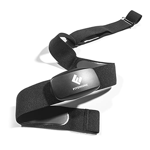 FitEngine Herzfrequenzmesser | Pulsmessung beim Ausdauer- & Cardiotraining | Bluetooth Funktion für IOS & Android | Gurt erweiterbar auf bis zu 90 cm, schwarz, Einheitsgröße FitEngine Herzfrequenzmesser | Pulsmessung beim Ausdauer- & Cardiotraining | Bluetooth Funktion für IOS & Android | Gurt erweiterbar auf bis zu 90 cm, schwarz, Einheitsgröße von FitEngine