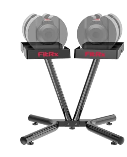 FitRx Kompakter Hantelständer aus Eisen, ideal für Fitnessstudios zu Hause, FitRx Smart-Rack von FitRx