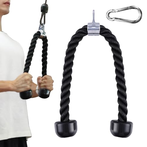 Fitarc Trizeps-Seilkabelaufsatz, Kabelseilaufsätze fürs Fitnessstudio, LAT-Pulldown-Seilaufsatz für Kabelzugmaschine, 27,5 Zoll Fitarc Trizeps-Seilkabelaufsatz, Kabelseilaufsätze fürs Fitnessstudio, LAT-Pulldown-Seilaufsatz für Kabelzugmaschine, 27,5 Zoll von Fitarc