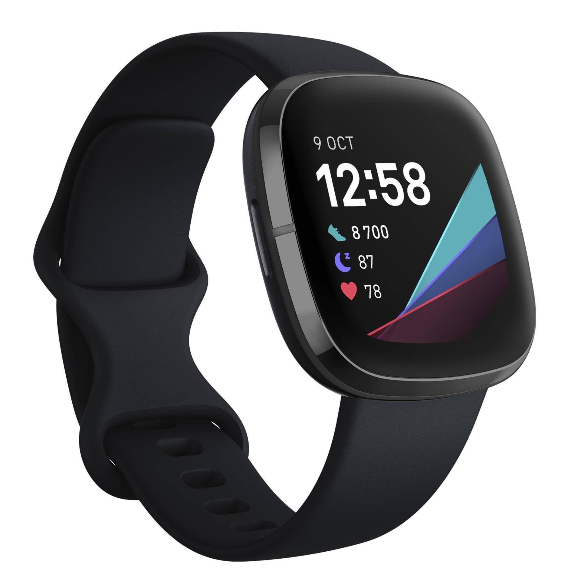 Smartwatch Activity Tracker Fitbit Sense schwarz von Fitbit
