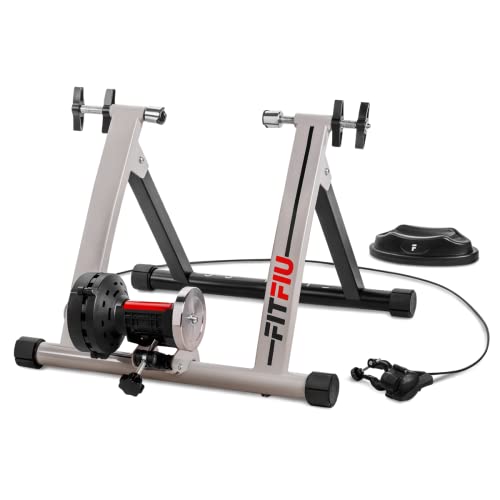 Fitfiu Fitness ROB-15 - Klappbarer Fahrradtrainer für das Indoor-Training, mit 6-stufigem Widerstandsregler und Radhalter, Fahrradtrainer kompatibel mit Rädern von 26" bis 29''. von Fitfiu